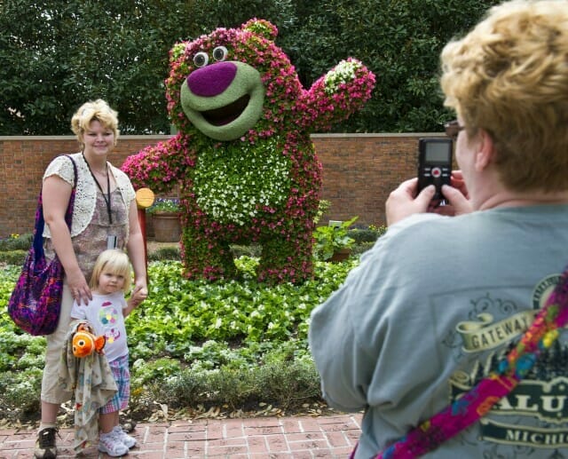 Epcot's Flower and Garden Festival during May
