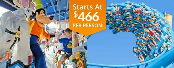 Four Day Orlando Land and Sea Vacation Package