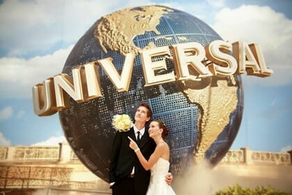 Couple Honeymoon at Universal Studios
