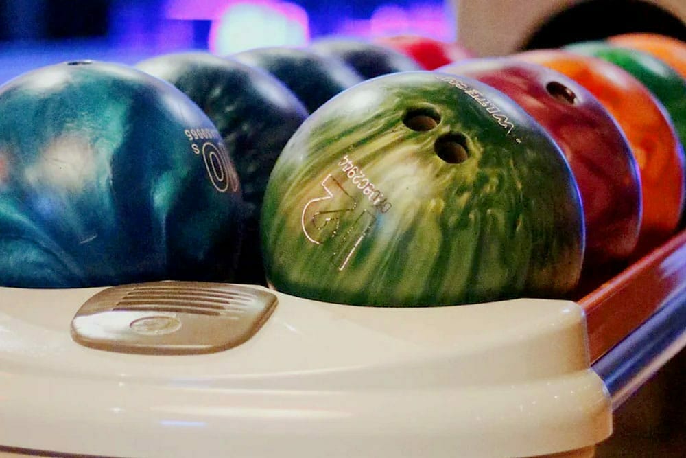 Bowling balls waiting to be used